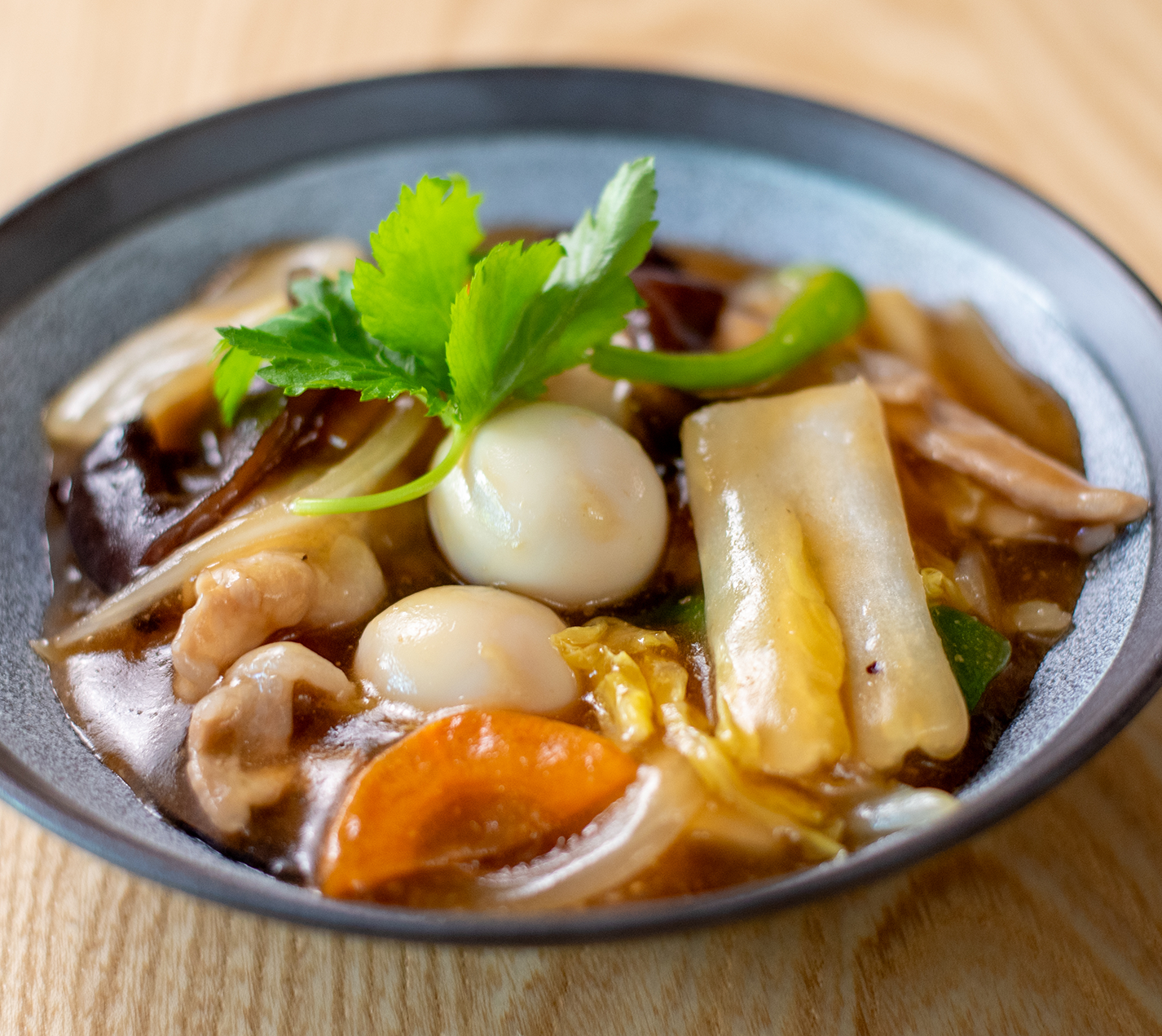 野菜たっぷり 中華丼風八宝菜